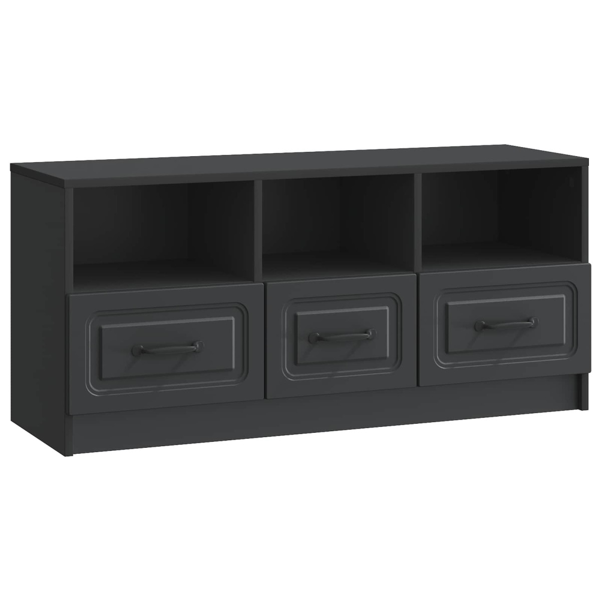 vidaXL Ντουλάπι TV Μαύρο 102 x 34,5 x 47 εκ Επεξεργασμένο Ξύλο