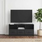 vidaXL Ντουλάπι TV Μαύρο 102 x 34,5 x 47 εκ Επεξεργασμένο Ξύλο