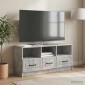vidaXL Ντουλάπι TV με συρτάρι Γκρι Σκυροδέματος 102 x 34,5 x 47 εκ