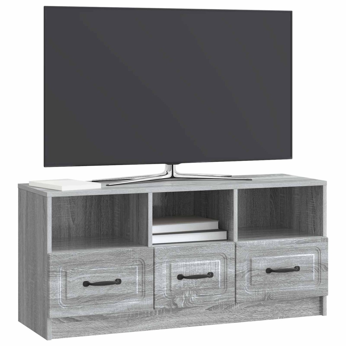vidaXL Ντουλάπι TV Γκρι Sonoma 102 x 34,5 x 47 εκ Επεξεργασμένο Ξύλο
