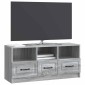 vidaXL Ντουλάπι TV Γκρι Sonoma 102 x 34,5 x 47 εκ Επεξεργασμένο Ξύλο