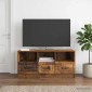 vidaXL Ντουλάπι TV με συρτάρι Παλαιωμένο ξύλο 102 x 34,5 x 47 εκ