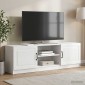 vidaXL Ντουλάπι TV Γυαλιστερό Λευκό 150 x 31 x 47 εκ