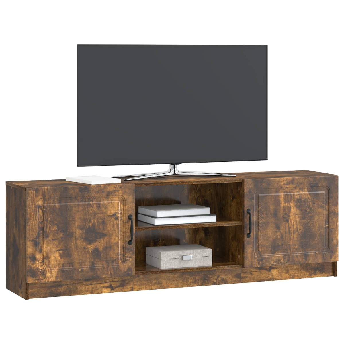 vidaXL Ντουλάπι TV Καπνισμένο Ξύλο Δρυός 150 x 31 x 47 εκ