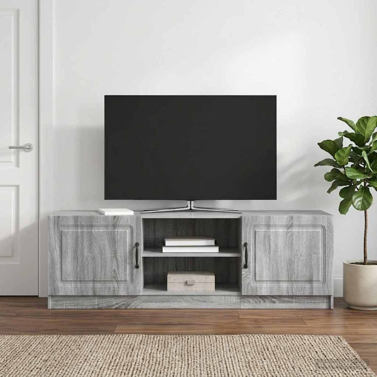 vidaXL Ντουλάπι TV Γκρι Sonoma 150 x 31 x 47 εκ Επεξεργασμένο Ξύλο