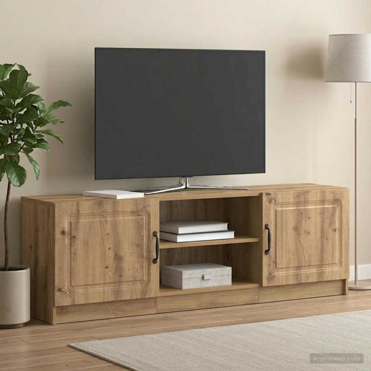 vidaXL Ντουλάπι TV 150 x 31 x 47 εκ Artisan Δρυς Επεξεργασμένο Ξύλο