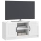 vidaXL Ντουλάπι TV Γυαλιστερό Λευκό 102 x 34,5 x 47 εκ