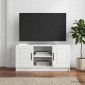 vidaXL Ντουλάπι TV Γυαλιστερό Λευκό 102 x 34,5 x 47 εκ