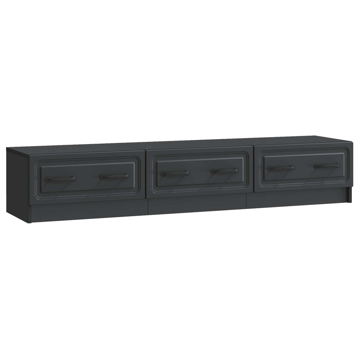 vidaXL Ντουλάπι TV Μαύρο 147 x 34,5 x 27 εκ Επεξεργασμένο Ξύλο
