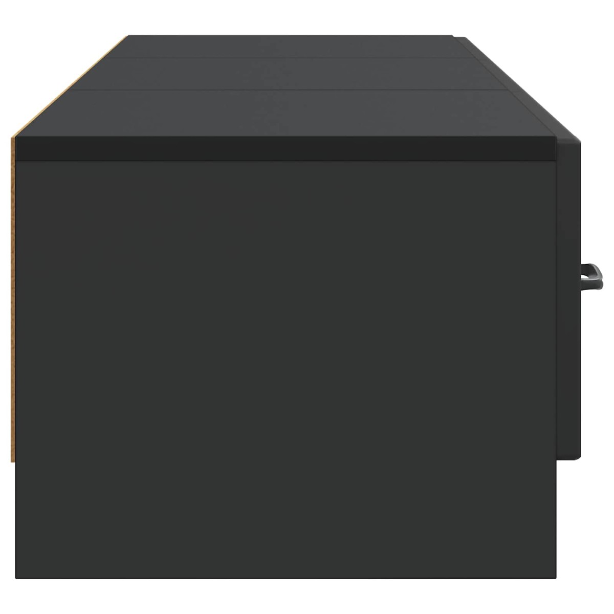 vidaXL Ντουλάπι TV Μαύρο 147 x 34,5 x 27 εκ Επεξεργασμένο Ξύλο