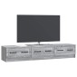 vidaXL Ντουλάπι TV Γκρι Sonoma 147 x 34,5 x 27 εκ Επεξεργασμένο Ξύλο