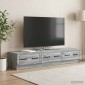 vidaXL Ντουλάπι TV Γκρι Sonoma 147 x 34,5 x 27 εκ Επεξεργασμένο Ξύλο