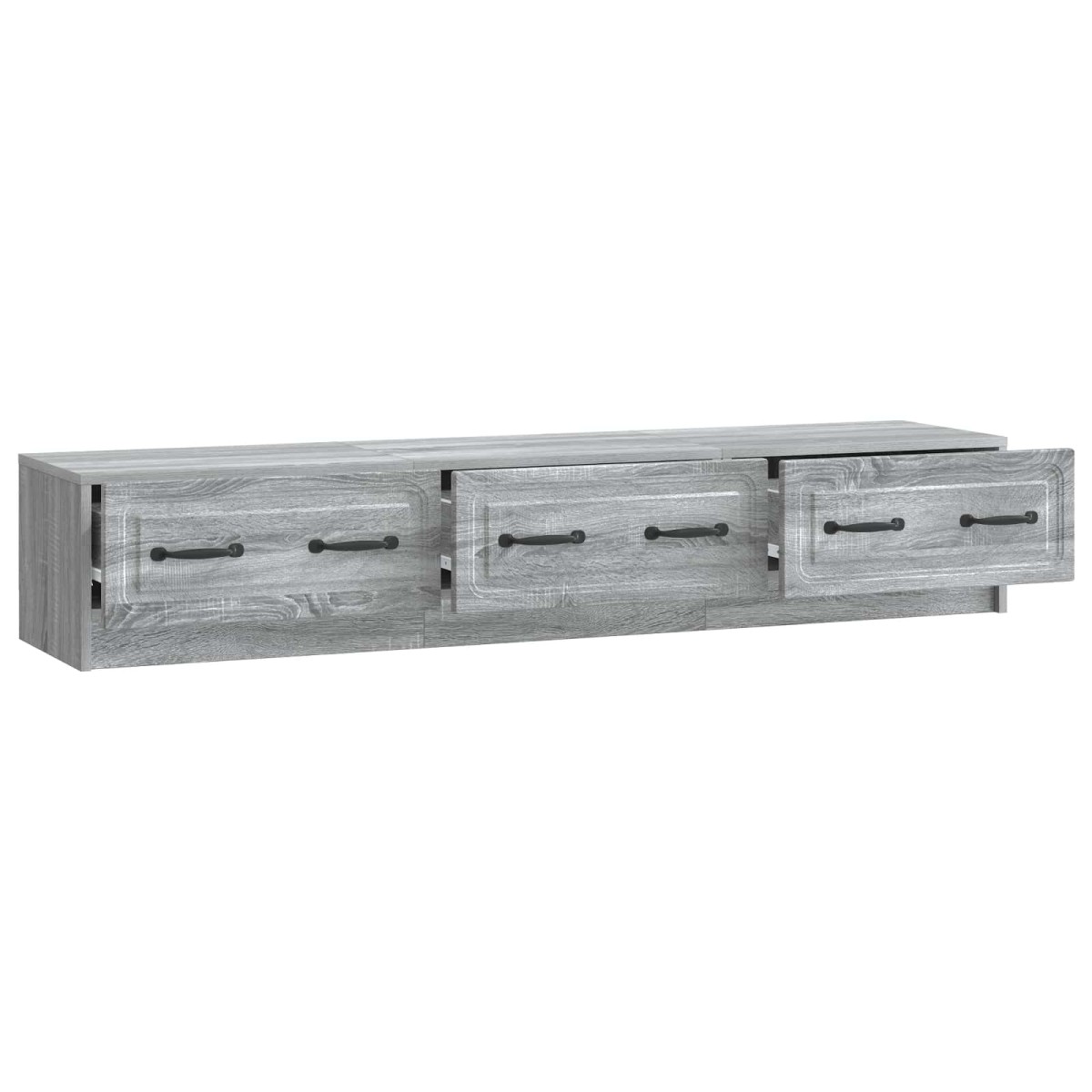 vidaXL Ντουλάπι TV Γκρι Sonoma 147 x 34,5 x 27 εκ Επεξεργασμένο Ξύλο