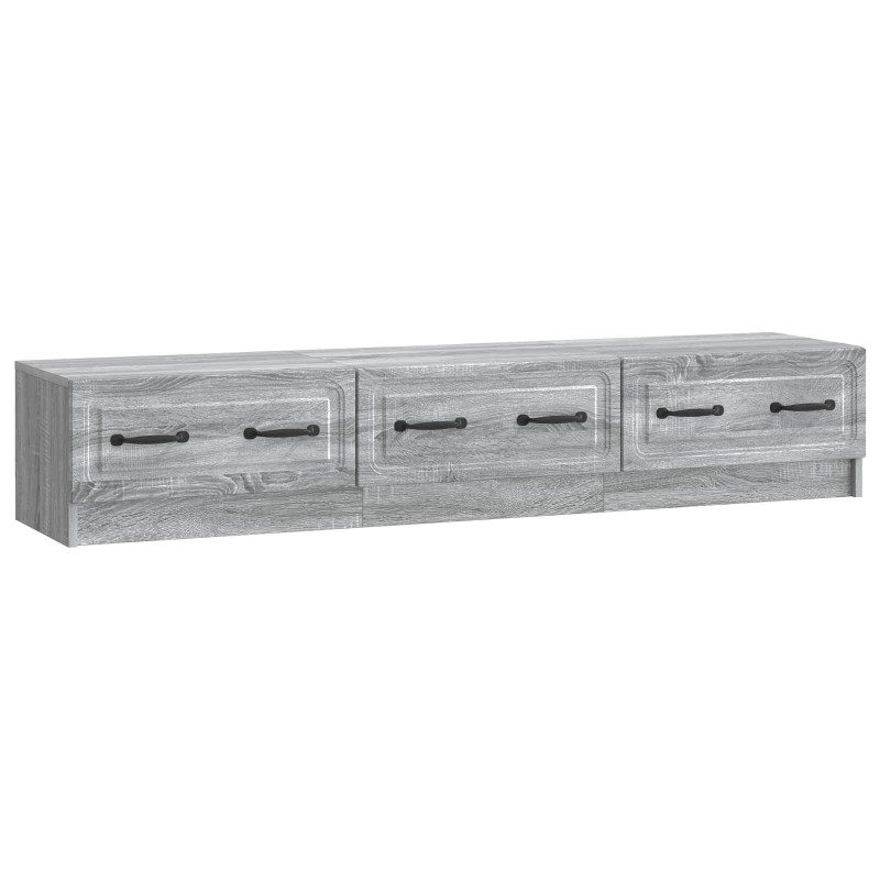 vidaXL Ντουλάπι TV Γκρι Sonoma 147 x 34,5 x 27 εκ Επεξεργασμένο Ξύλο
