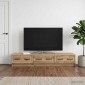vidaXL Ντουλάπι TV 147 x 34,5 x 27 εκ Artisan Δρυς Επεξεργασμένο Ξύλο