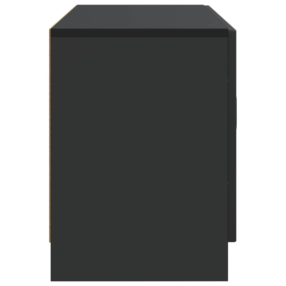 vidaXL Ντουλάπι TV Μαύρο 99 x 34,5 x 47 εκ Επεξεργασμένο Ξύλο