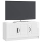 vidaXL Ντουλάπι TV Γυαλιστερό Λευκό 99 x 34,5 x 47 εκ