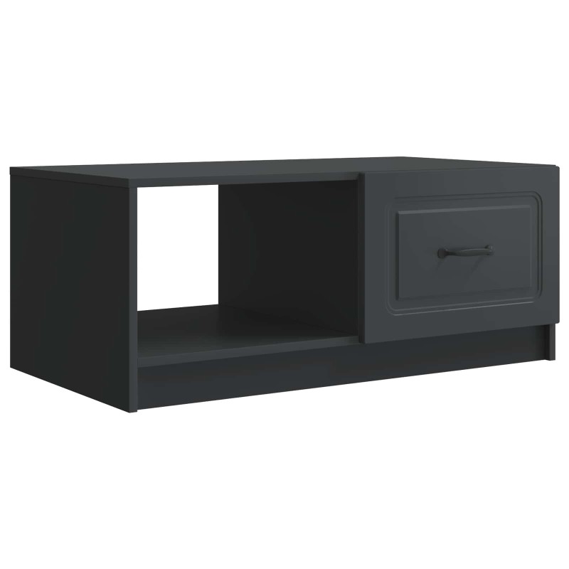 vidaXL Τραπεζάκι σαλονιού Μαύρο 90 x 50 x 37 εκ Επεξεργασμένο Ξύλο