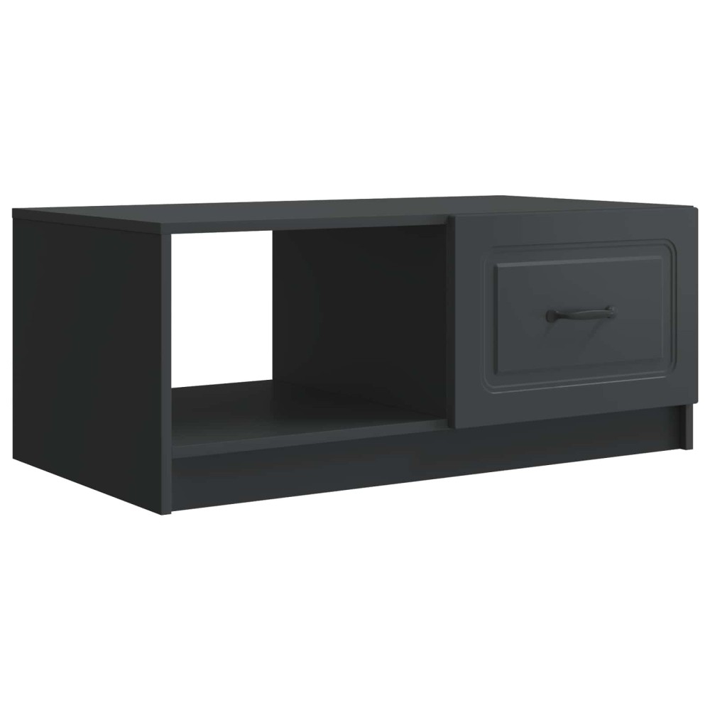 vidaXL Τραπεζάκι σαλονιού Μαύρο 90 x 50 x 37 εκ Επεξεργασμένο Ξύλο