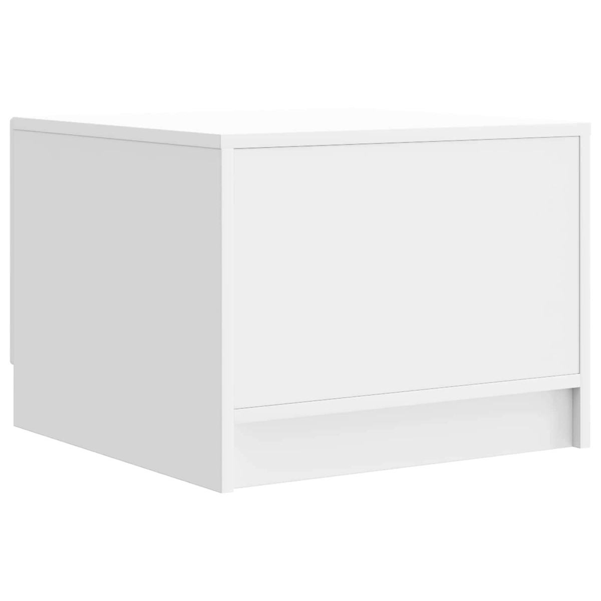 vidaXL Τραπεζάκι σαλονιού Γυαλιστερό Λευκό 49 x 50 x 37 εκ.
