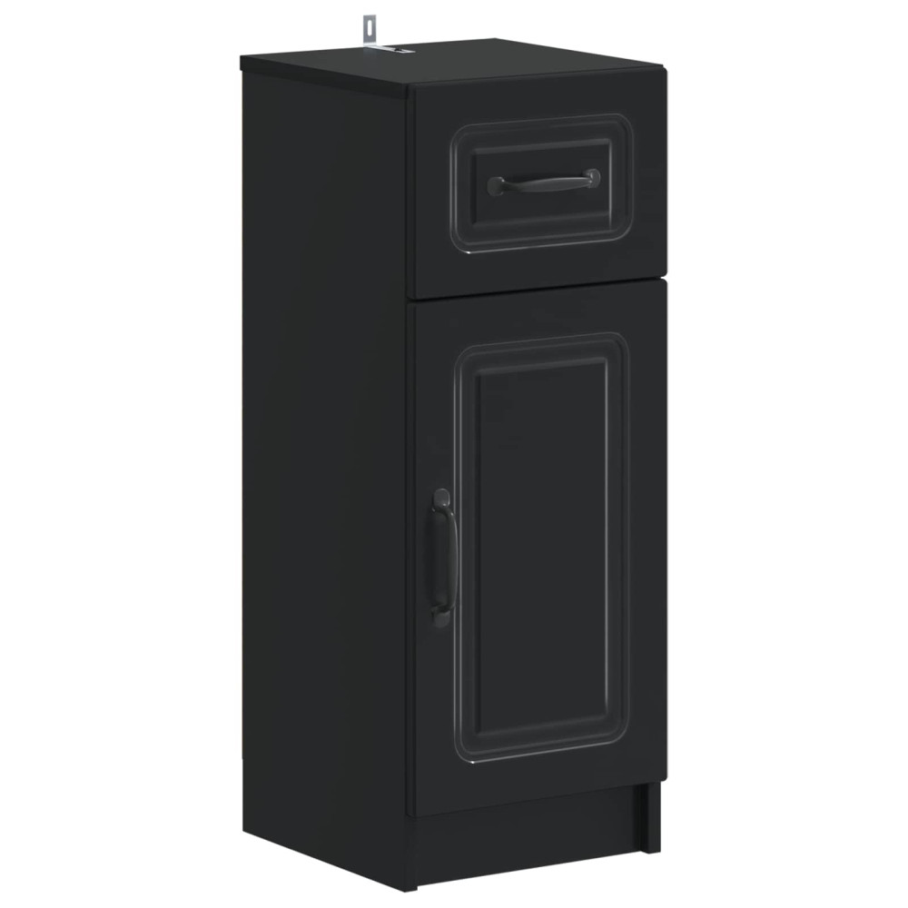 vidaXL Ντουλάπι Αποθήκευσης Μπάνιου UTRECHT Μαύρο 30 x 31 x 77 εκ.