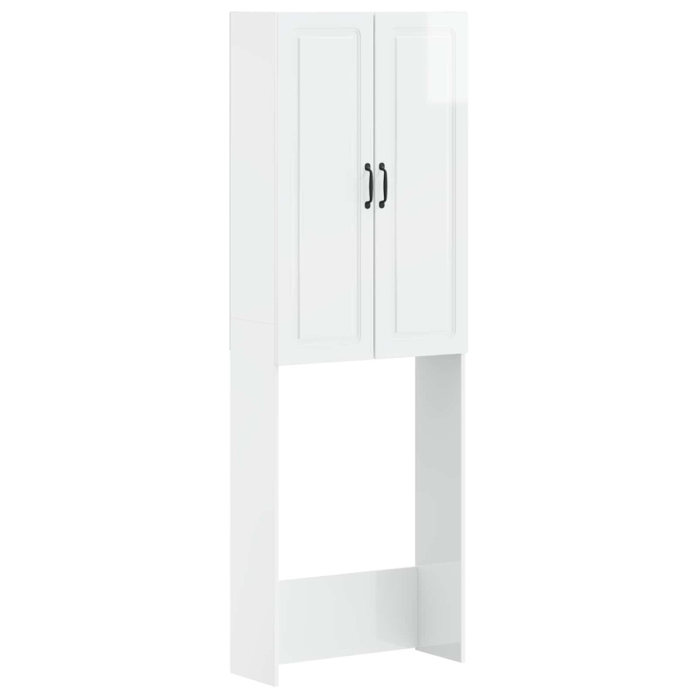 vidaXL Ντουλάπα τουαλέτας UTRECHT Γυαλιστερό Λευκό 66 x 25,5 x 190 εκ.