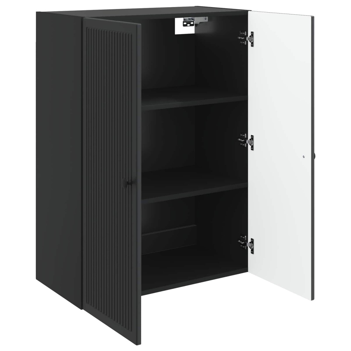 vidaXL Τοίχου Ντουλάπα Μαύρο 66 x 34,5 x 90 εκ Επεξεργασμένο Ξύλο