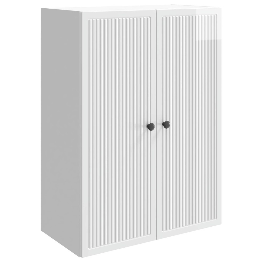 vidaXL Τοίχου Ντουλάπα Γυαλιστερό Λευκό 66 x 34,5 x 90 εκ