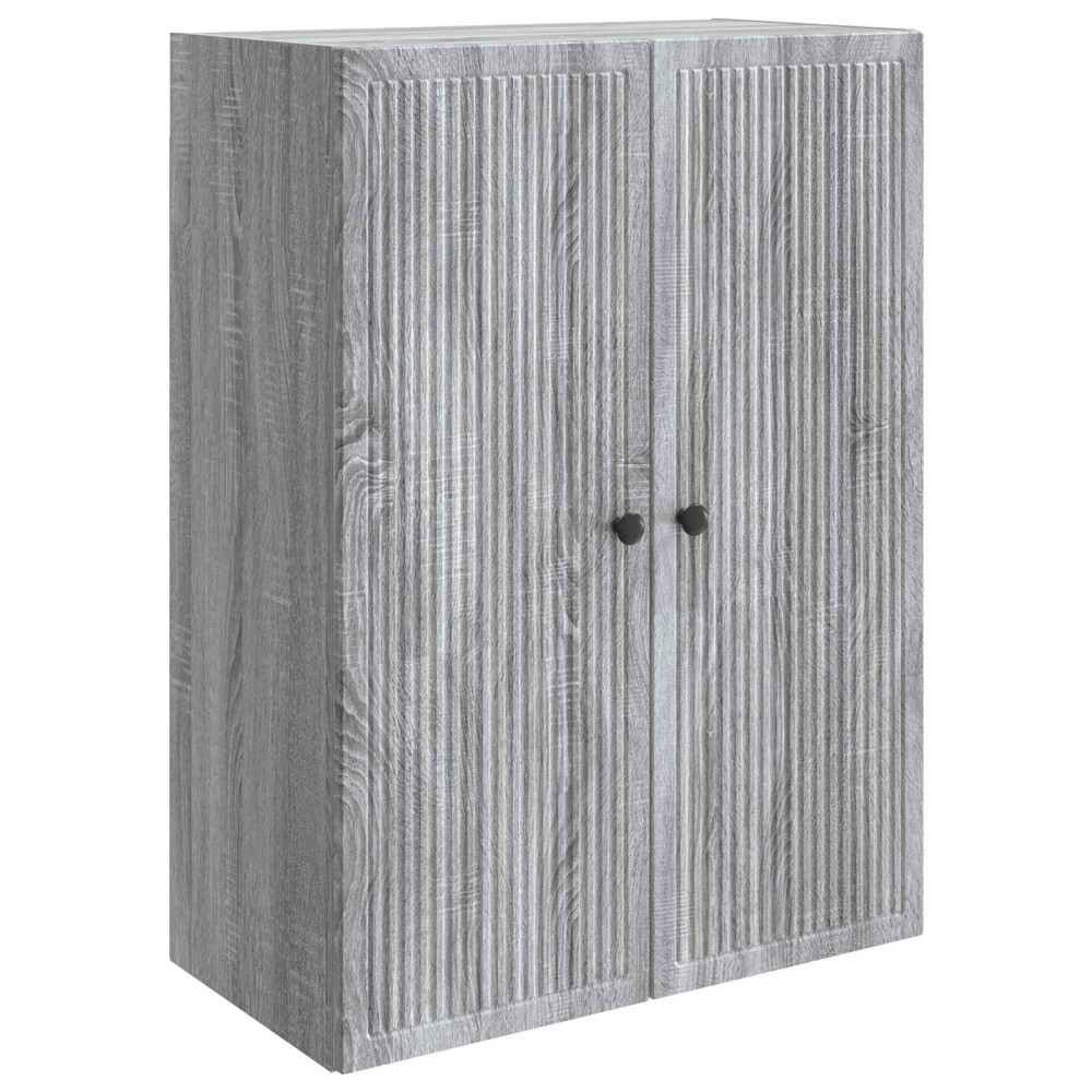 vidaXL Τοίχου Ντουλάπα Γκρι Sonoma 66 x 34,5 x 90 εκ