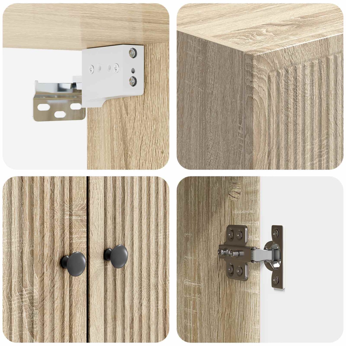 vidaXL Τοίχου Ντουλάπα Sonoma Δρυς 59 x 31 x 60 εκ Επεξεργασμένο Ξύλο