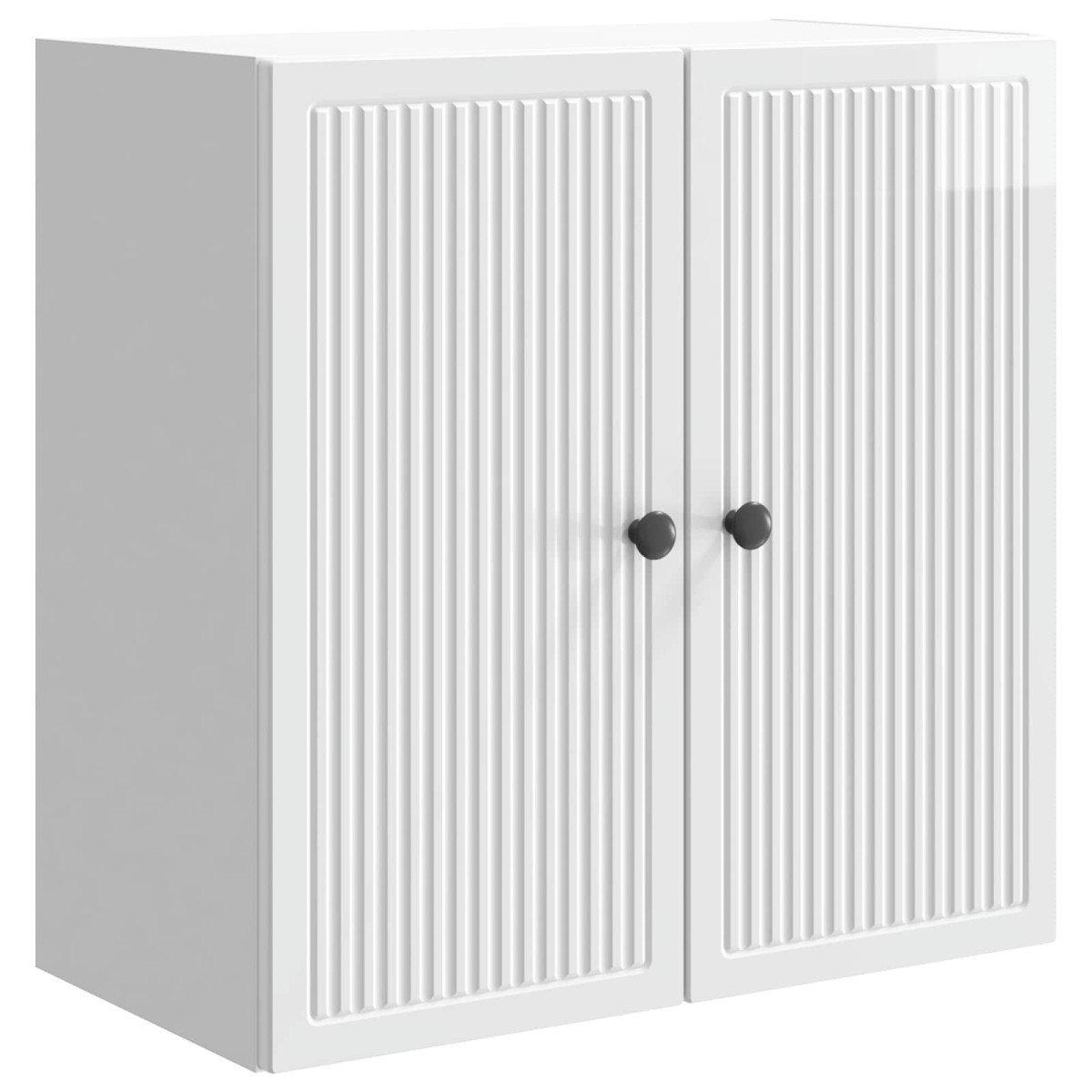vidaXL Τοίχου Ντουλάπα Γυαλιστερό Λευκό 59 x 31 x 60 εκ