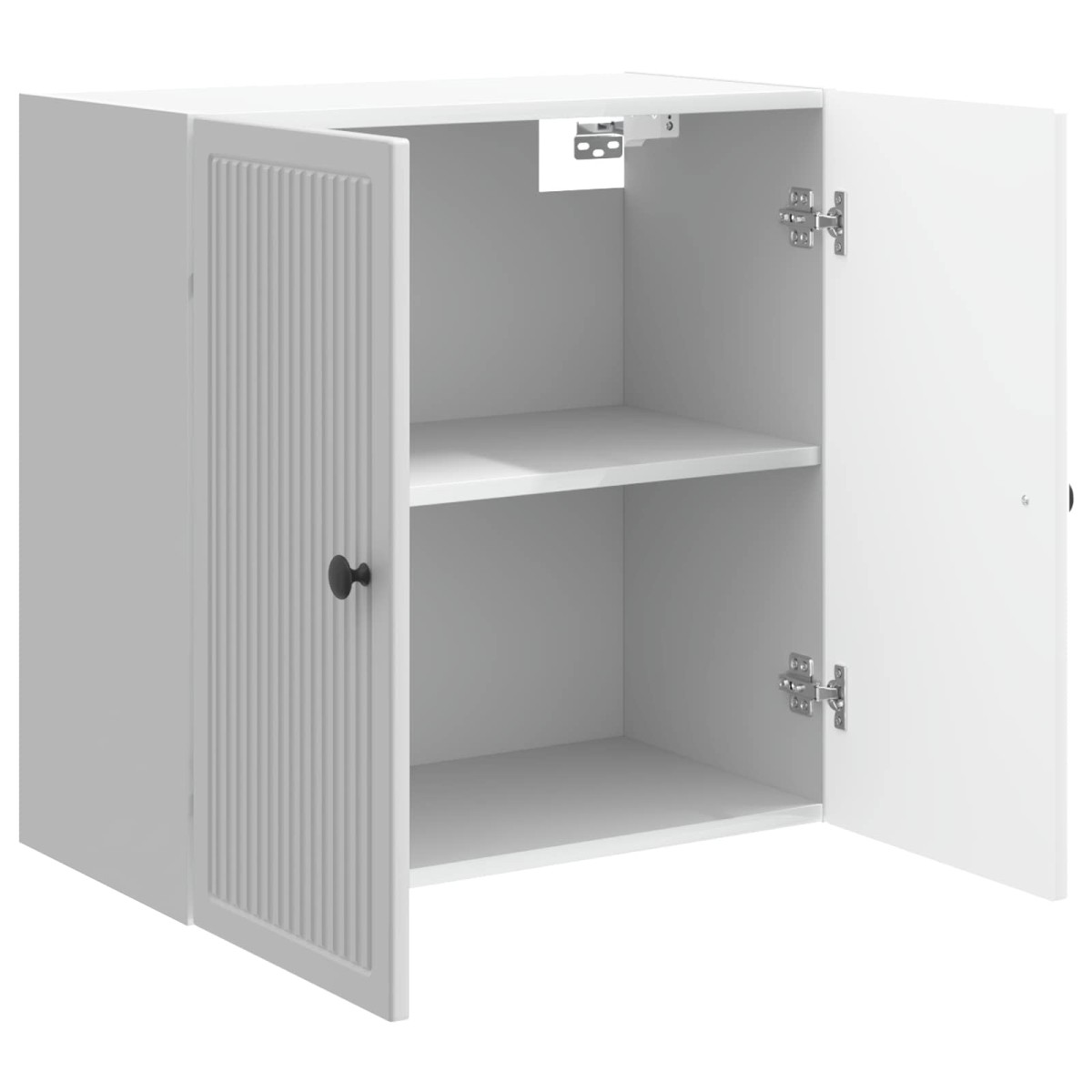 vidaXL Τοίχου Ντουλάπα Γυαλιστερό Λευκό 59 x 31 x 60 εκ