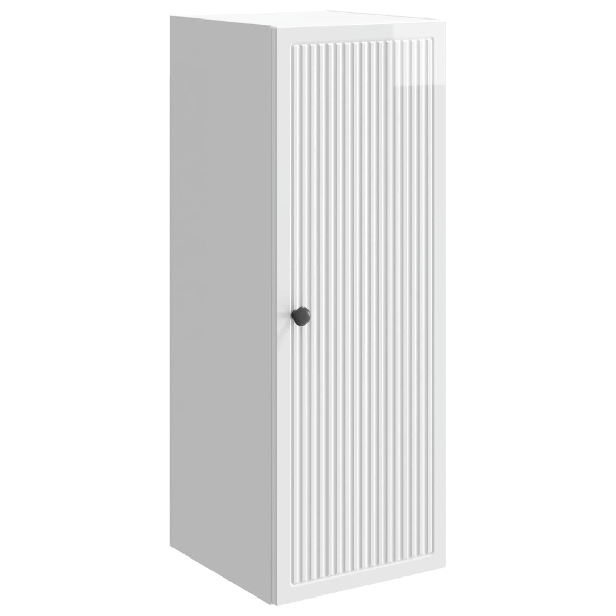 vidaXL Τοίχου Ντουλάπα Γυαλιστερό Λευκό 33 x 34,5 x 90 εκ