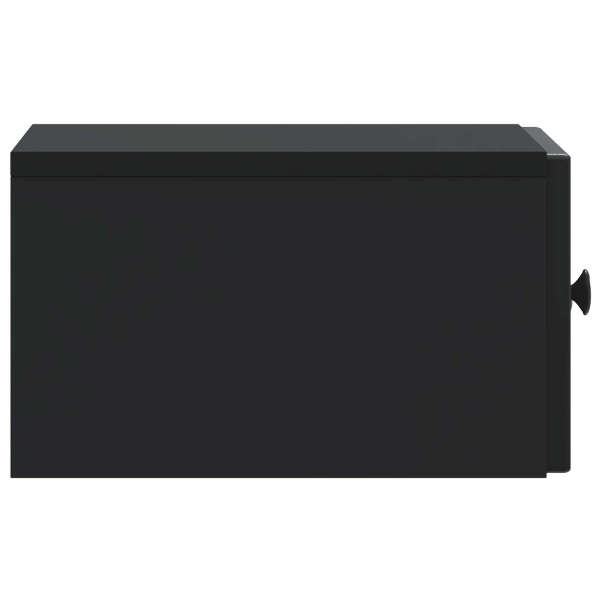 vidaXL Τοίχου Κρεμαστό Κομοδίνο Μαύρο 33 x 34,5 x 20 εκ