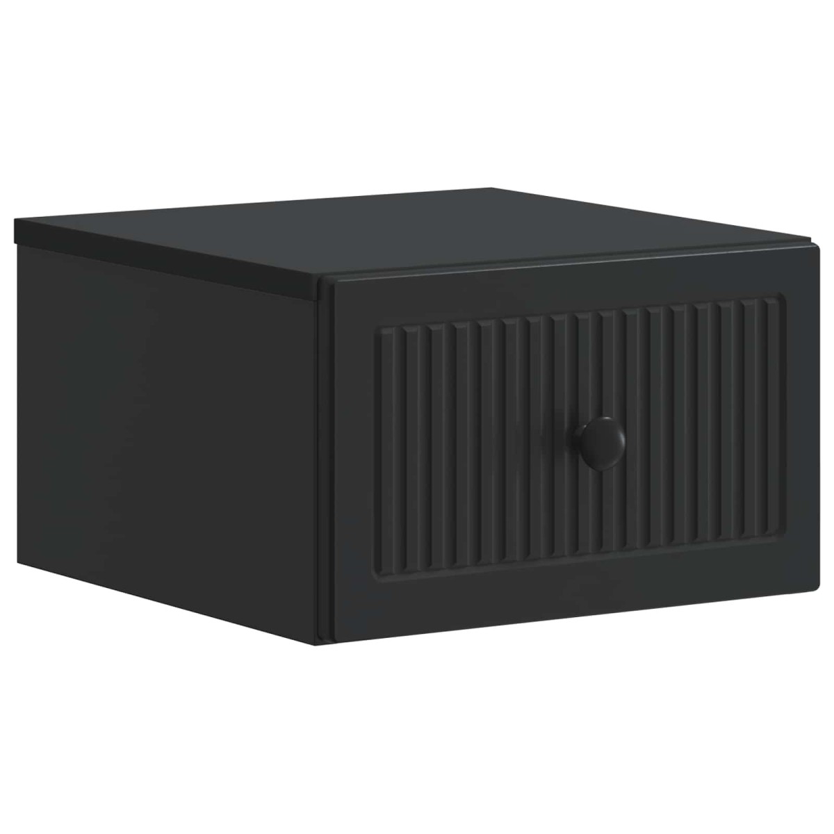vidaXL Τοίχου Κρεμαστό Κομοδίνο 2 τεμ. Μαύρο 33 x 34,5 x 20 εκ