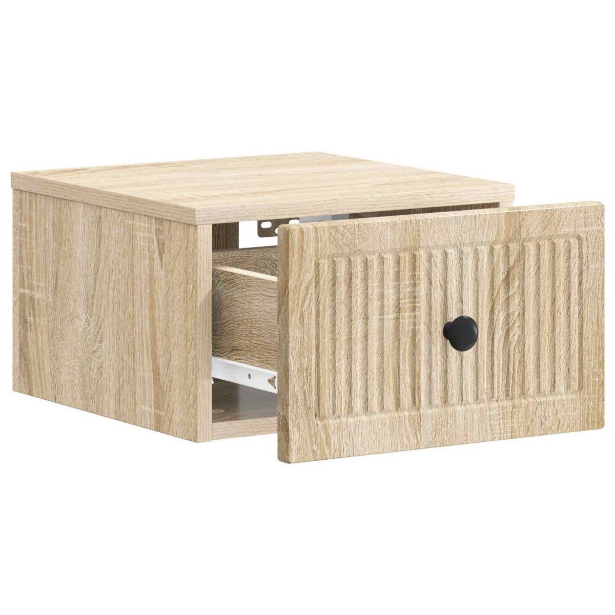 vidaXL Τοίχου Κρεμαστό Κομοδίνο Sonoma Δρυς 33 x 34,5 x 20 εκ