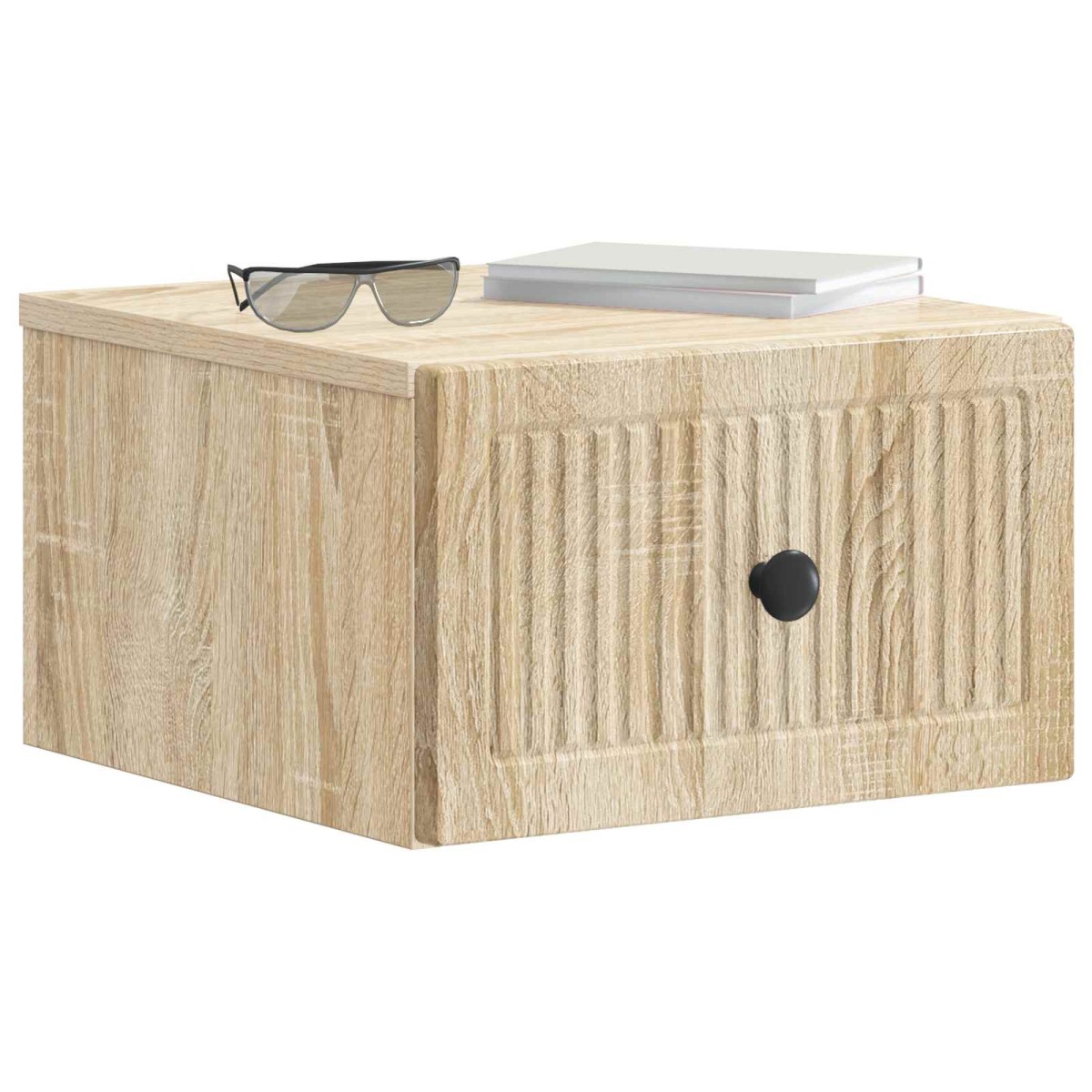 vidaXL Τοίχου Κρεμαστό Κομοδίνο 2 τεμ. Sonoma Δρυς 33 x 34,5 x 20 εκ