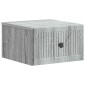 vidaXL Τοίχου Κρεμαστό Κομοδίνο Γκρι Sonoma 33 x 34,5 x 20 εκ