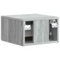 vidaXL Τοίχου Κρεμαστό Κομοδίνο Γκρι Sonoma 33 x 34,5 x 20 εκ