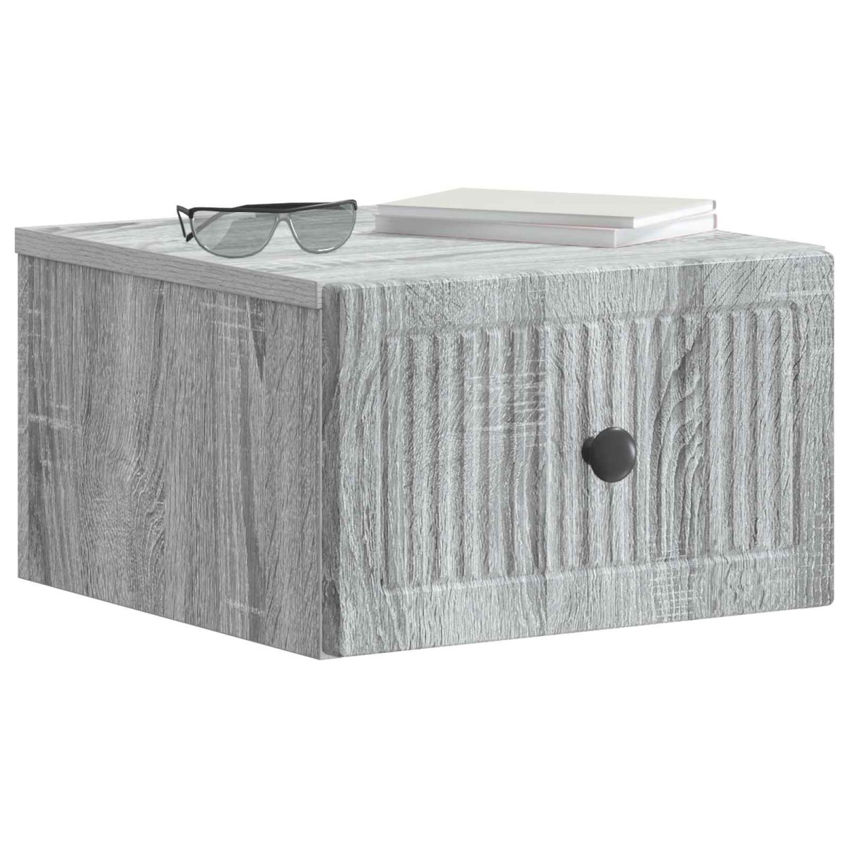 vidaXL Τοίχου Κρεμαστό Κομοδίνο 2 τεμ. Γκρι Sonoma 33 x 34,5 x 20 εκ