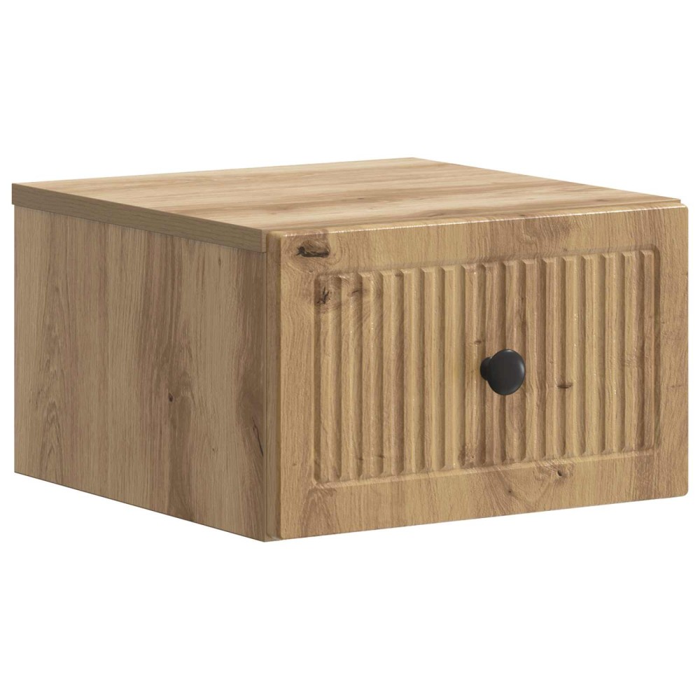 vidaXL Τοίχου Κρεμαστό Κομοδίνο Artisan Δρυς 33 x 34,5 x 20 εκ