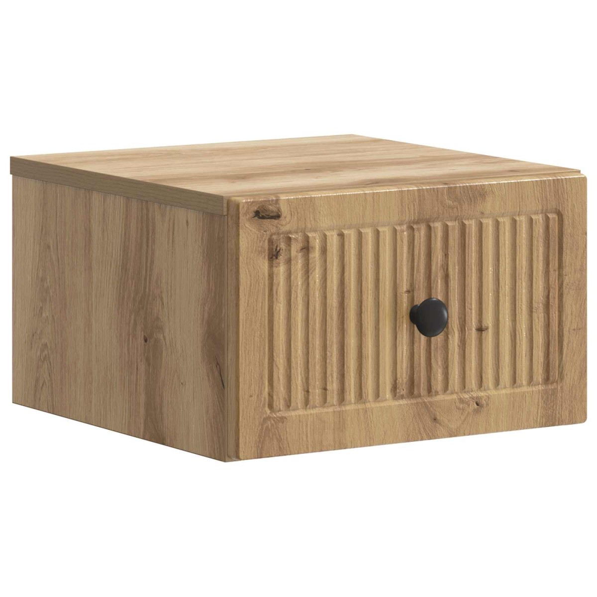 vidaXL Τοίχου Κρεμαστό Κομοδίνο Artisan Δρυς 33 x 34,5 x 20 εκ
