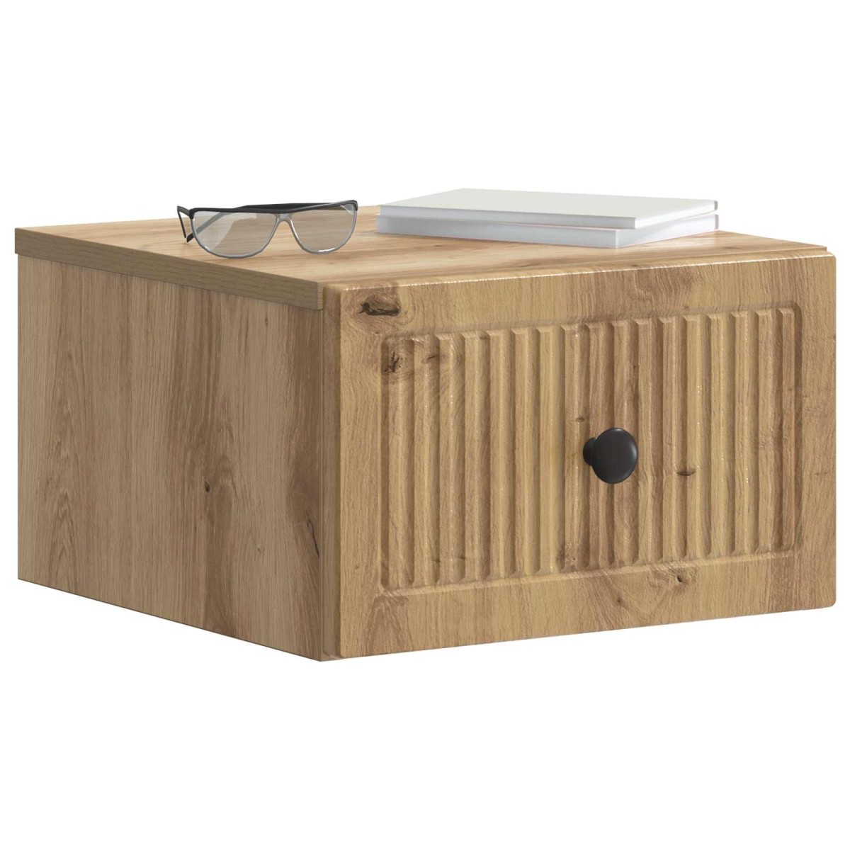 vidaXL Τοίχου Κρεμαστό Κομοδίνο 2 τεμ. Artisan Δρυς 33 x 34,5 x 20 εκ