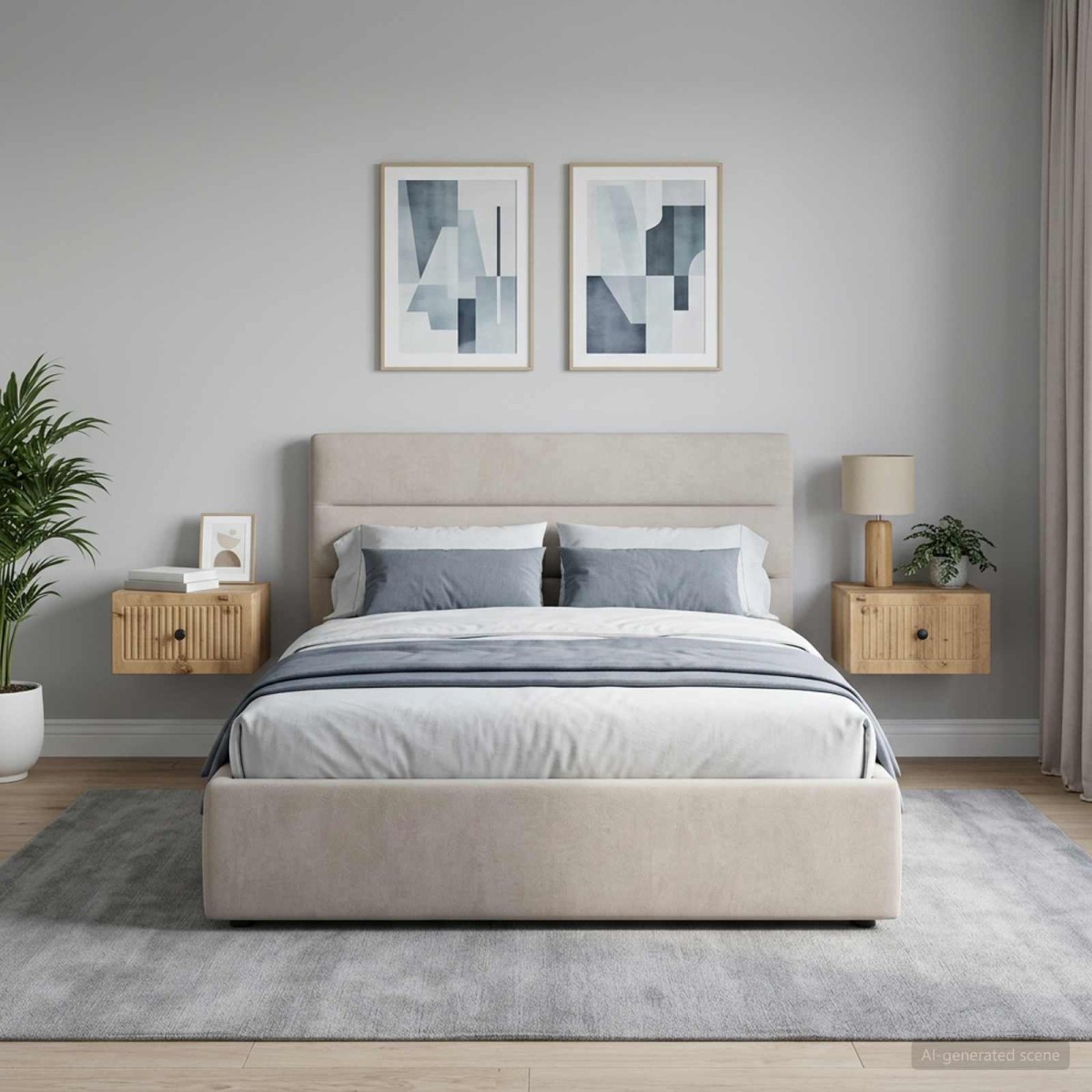 vidaXL Τοίχου Κρεμαστό Κομοδίνο 2 τεμ. Artisan Δρυς 33 x 34,5 x 20 εκ