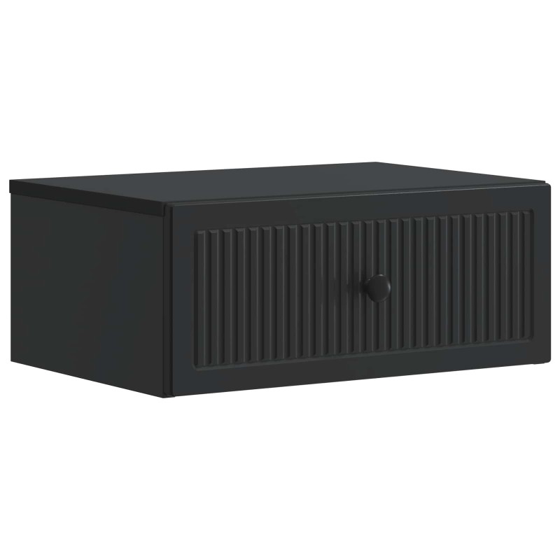 vidaXL Κομοδίνο Μαύρο 49 x 34,5 x 20 εκ. Επεξεργασμένο Ξύλο