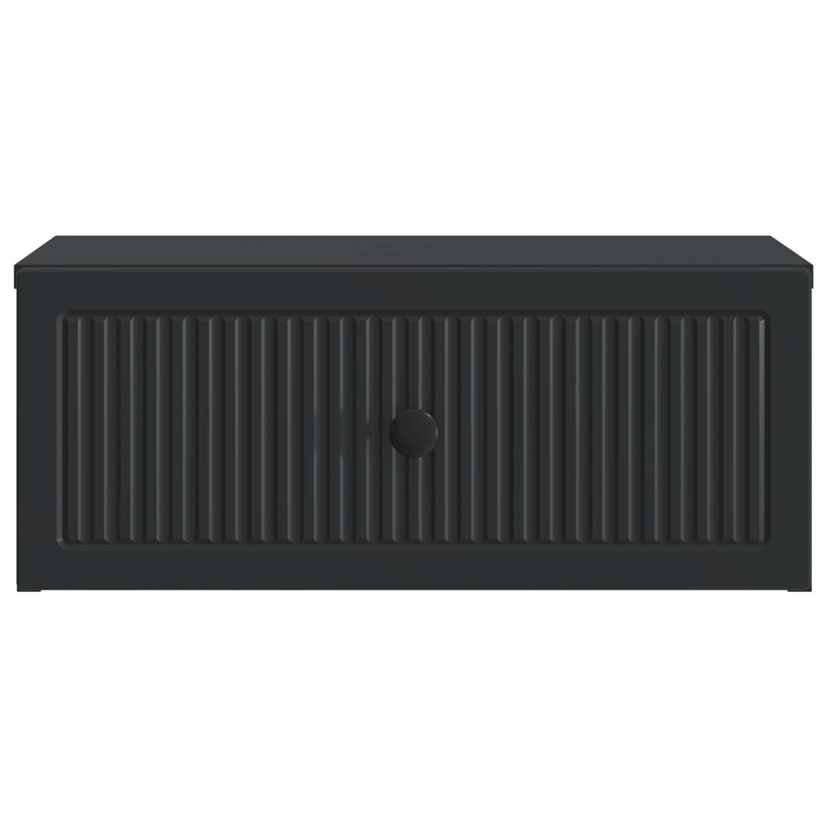 vidaXL Κομοδίνο Μαύρο 49 x 34,5 x 20 εκ. Επεξεργασμένο Ξύλο