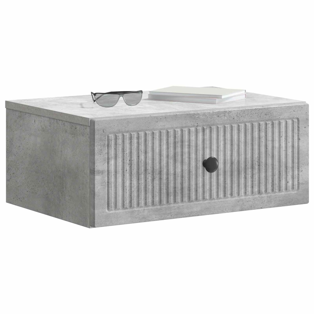 vidaXL Κομοδίνο Γκρι Σκυροδέματος 49 x 34,5 x 20 εκ.