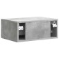 vidaXL Κομοδίνο Γκρι Σκυροδέματος 49 x 34,5 x 20 εκ.