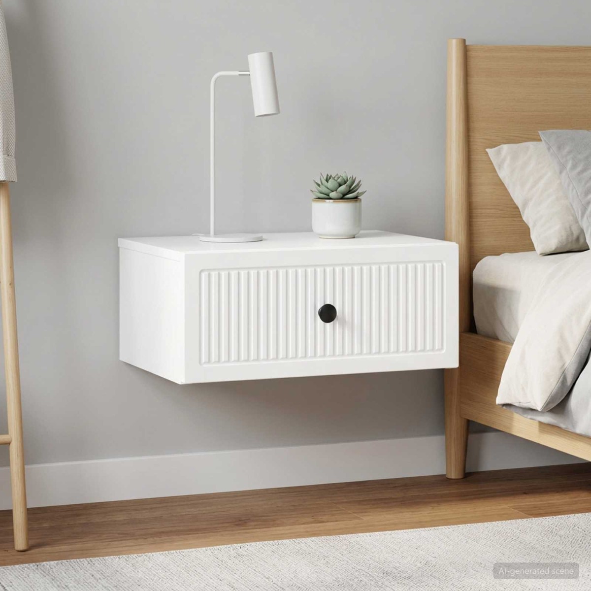 vidaXL Κομοδίνο 2 τεμ. Γυαλιστερό Λευκό 49 x 34,5 x 20 εκ.
