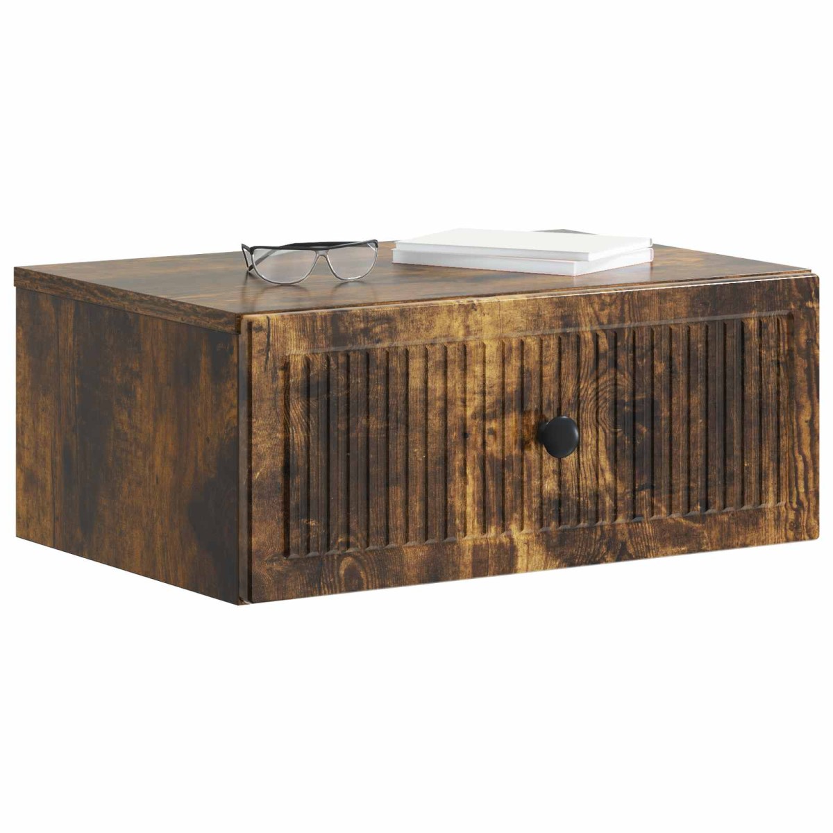 vidaXL Κομοδίνο Καπνισμένο Ξύλο Δρυός 49 x 34,5 x 20 εκ.